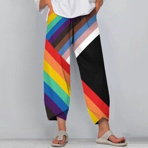 NWT Progressive Pride Rainbow Pants